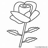 Coloring Rose Mother Mothers Happy Printable sketch template