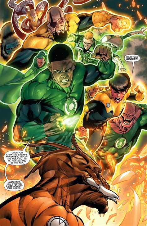 The Green Lantern And Sinestro Corps Hal Jordan And The
