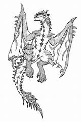 Rathalos Drawings Monsters sketch template