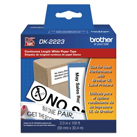 continuous paper label tape    ft blackwhite office supply wholesalers