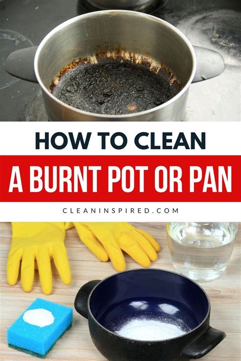clean  burnt pot  pan clean burnt pots clean cooking cleaning