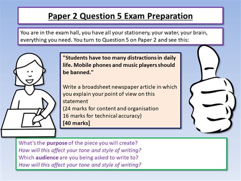 paper  question  model answer aqa gcse english language exam