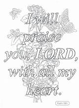 Praises Color God Heart sketch template