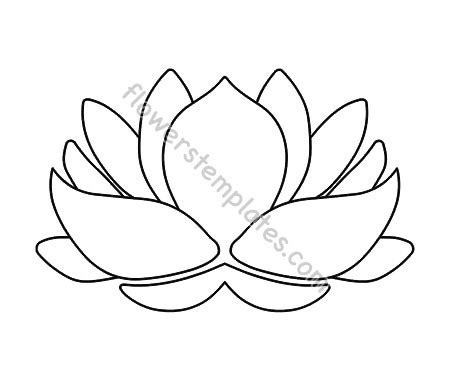 lotus flowers templates