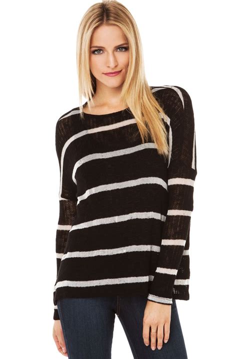 black white striped sweater  images stripe sweater