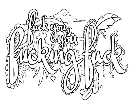 swear coloring pages  getdrawings