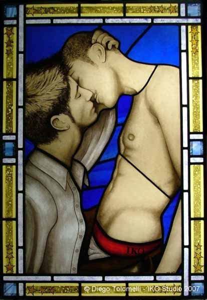 erotic stained glass by artist tolomelli nakednoises