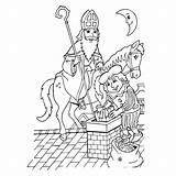 Sinterklaas Kleurplaten Tekening Sint Nicolaas Kleurplaat Bischof Nikolaus Piet Dak Schets Leukvoorkids 1ausmalbilder Zak Hebben Bijna sketch template