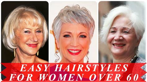 easy hairstyles for women over 60 youtube