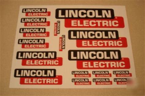 lincoln electric welder decals stickers
