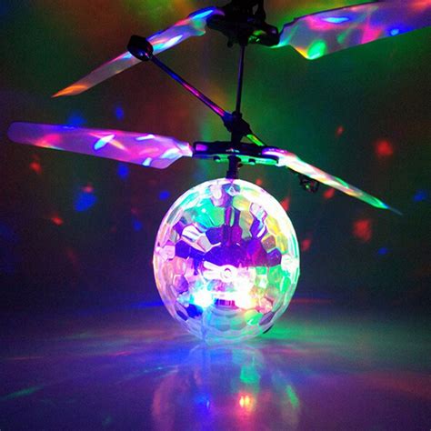 flying toy ball disco helicopter shining colorful flying drone china flying ball toys