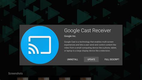google cast receiver  android tv devices    play store talkandroidcom