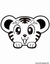 Coloring Tiger Pages Cute Animal Printable Baby Super Tigers Animals Print Kids Color Sheets Prints Info Drawing Cubs Books Choose sketch template