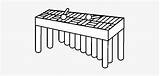 Xylophone Clipart Orchestra Vibraphone Coloring Playing Tiger Nicepng sketch template