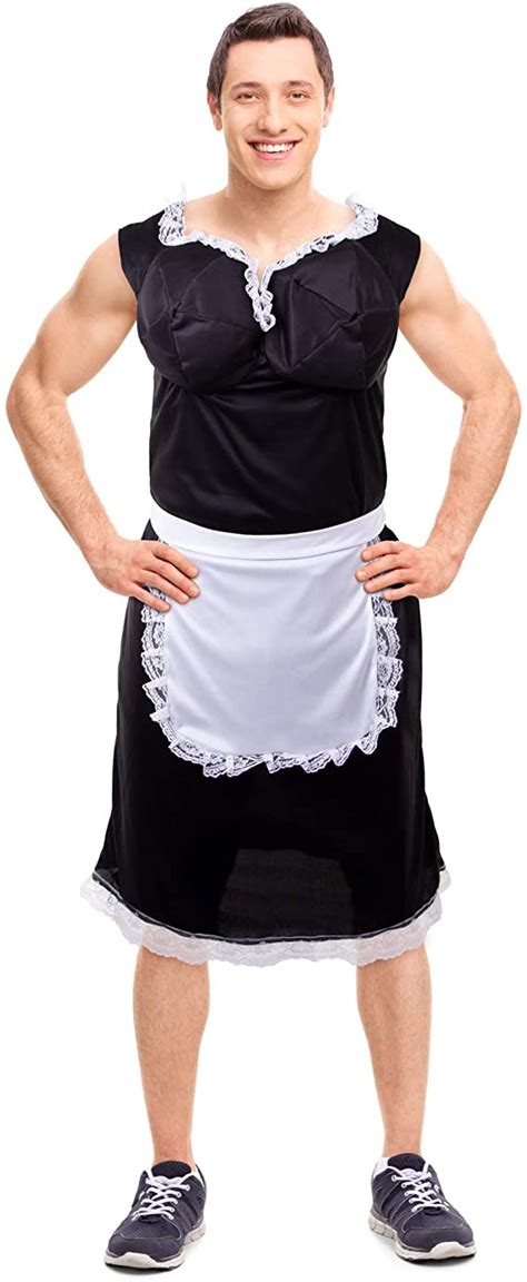 Boo Inc Men S Busty French Maid Halloween