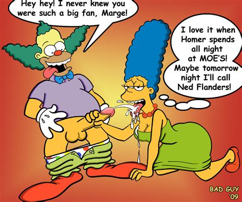 pic283127 krusty the clown marge simpson the simpsons bad guy simpsons adult comics