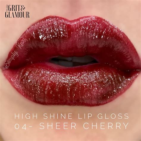farmasi high shine lip gloss  sheer cherry high shine lip gloss