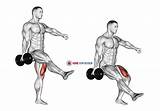 Squat Dumbbell Exercise sketch template