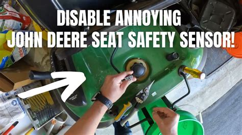 disable john deere seat safety switch easy quick fix  annoying seat sensor la