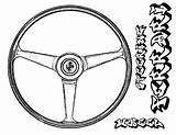 Steering Wheel Car Coloring Pages Ferrari Parts Drawing Color Getdrawings Place sketch template