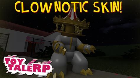 roblox toytale roleplay  clownotic skin youtube