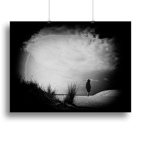 girl on the beach canvas print or poster canvas art rocks