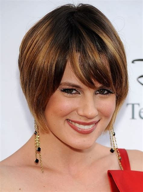 cute short hairstyles   faces  double chin  trendy