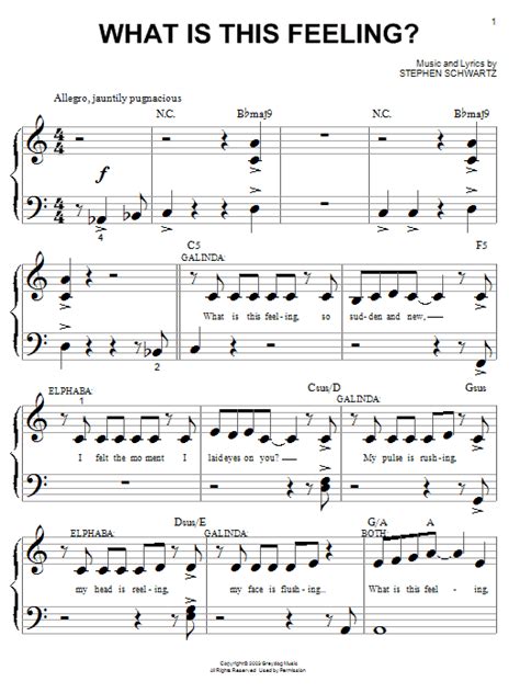 what is this feeling sheet music direct
