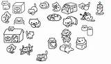 Neko Atsume Pages Template Coloring sketch template
