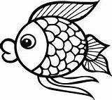 Fish sketch template