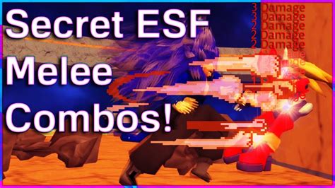 secret melee combos  esf earths special forces youtube
