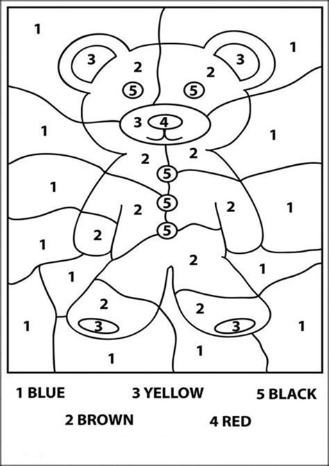 printable color number coloring pages