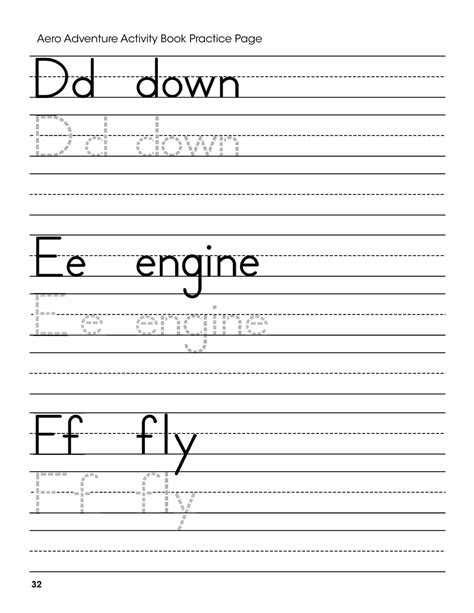 d e f letters handwriting worksheet free printable