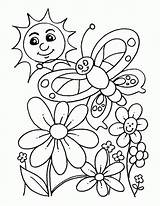 Coloring Preschool Spring Pages Popular sketch template