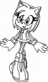 Amy Rose Coloring Pages Perfect Wecoloringpage sketch template