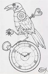 Clockwork Wip Lineart Tardis Gears Konstritningar sketch template