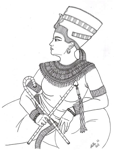 The Best Free Nefertiti Drawing Images Download From 93