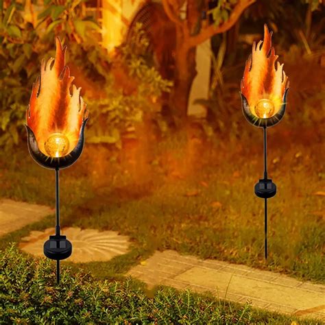 spot lightsolar lights waterproof dancing flame outdoor lighting landscape decoration led module