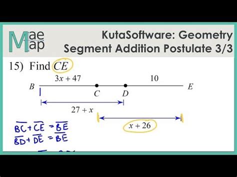angle addition postulate worksheet kuta software worksheet