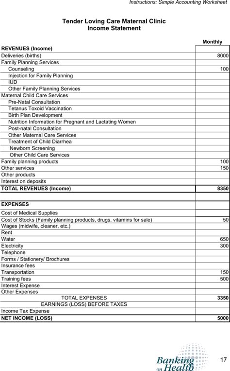 accounting worksheet template   page  formtemplate