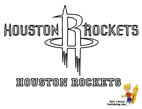 houston rockets logo coloring page coloring home