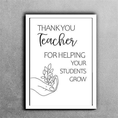 teacher appreciation week printable teacher   gift etsy