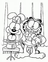 Coloring Pages Odie Garfield Popular Printable sketch template