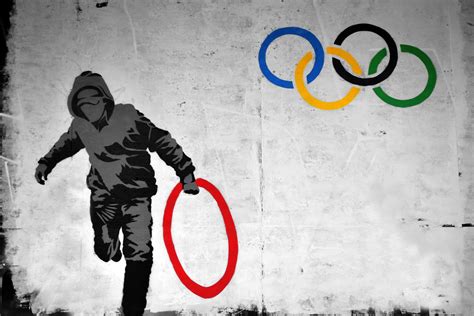 london olympics street art banksy update  superslice