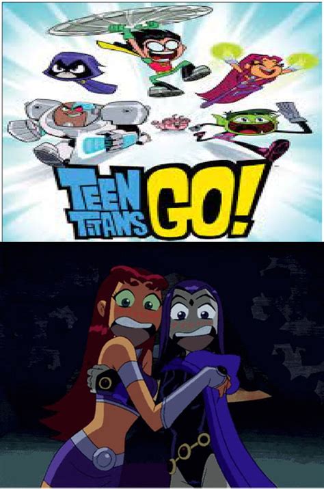 Starfire And Raven Scream At Teen Titans Go By Finlaythetinytoonfan On
