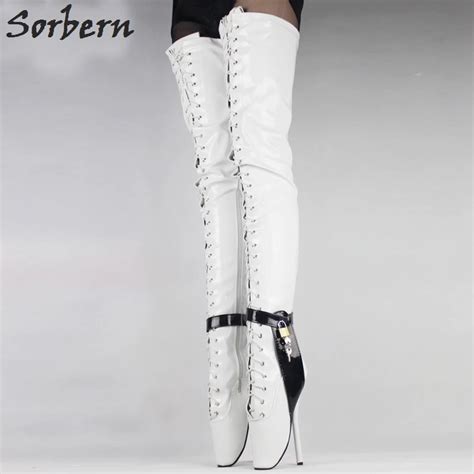 sorbern woman boots 18cm extreme high heel sexy over knee ballet heels