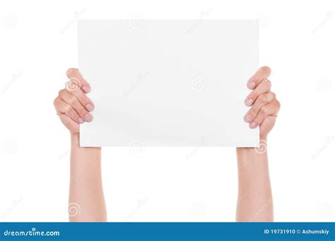 hands  paper stock photo image  message copy banner