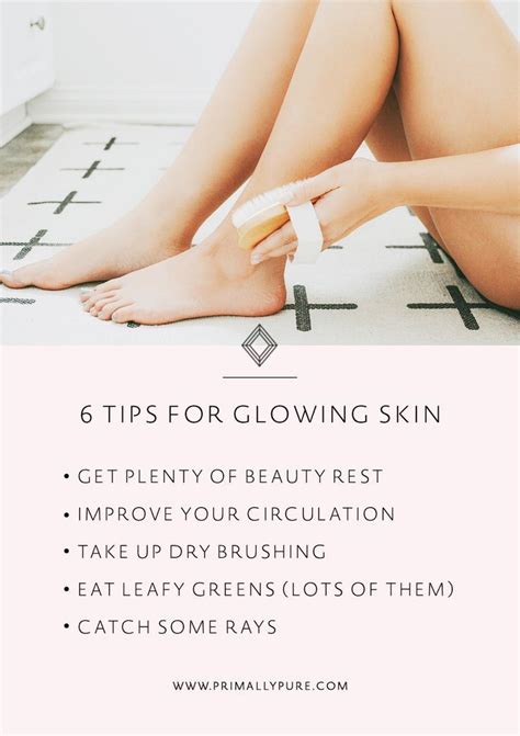 6 Tips For Glowing Skin Glowing Skin Routine Glowing Skin Skin Care