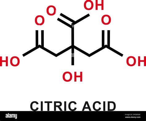 citric acid chemical formula citric acid chemical molecular structure
