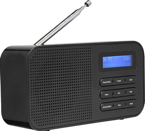 denver dab  portable radio dab fm black conradcom